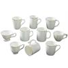Bone China Coffee Mug with Gold Rim, 200-400ml Tea Cup with Handle White 1pc, for Espresso,Hot Cocoa,Cappuccino,Latte and Cold Drinks, Microwave Safe