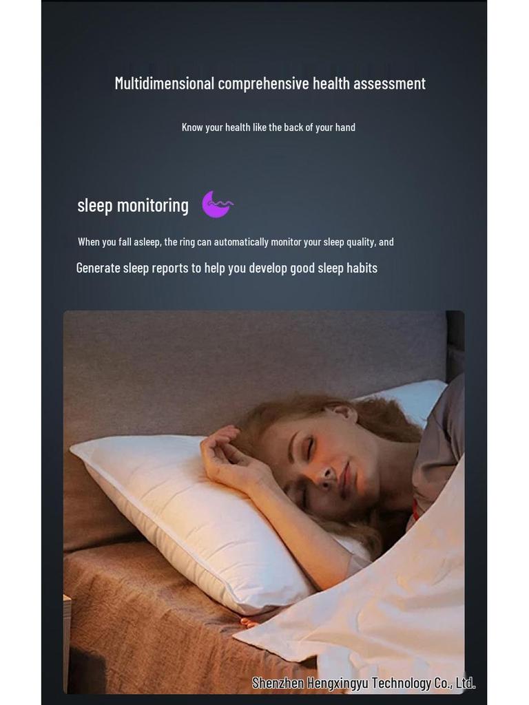 Ceramic Ring: Heart Rate, Blood Oxygen, Sleep Monitoring, Waterproof, Multifunctional, Customizable, Bluetooth NFC for Couples