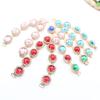 1 piece of multi-color side 115mm rhinestone shoe buckle clothing bikini chain DIY beach flip flops clothing decoration chain