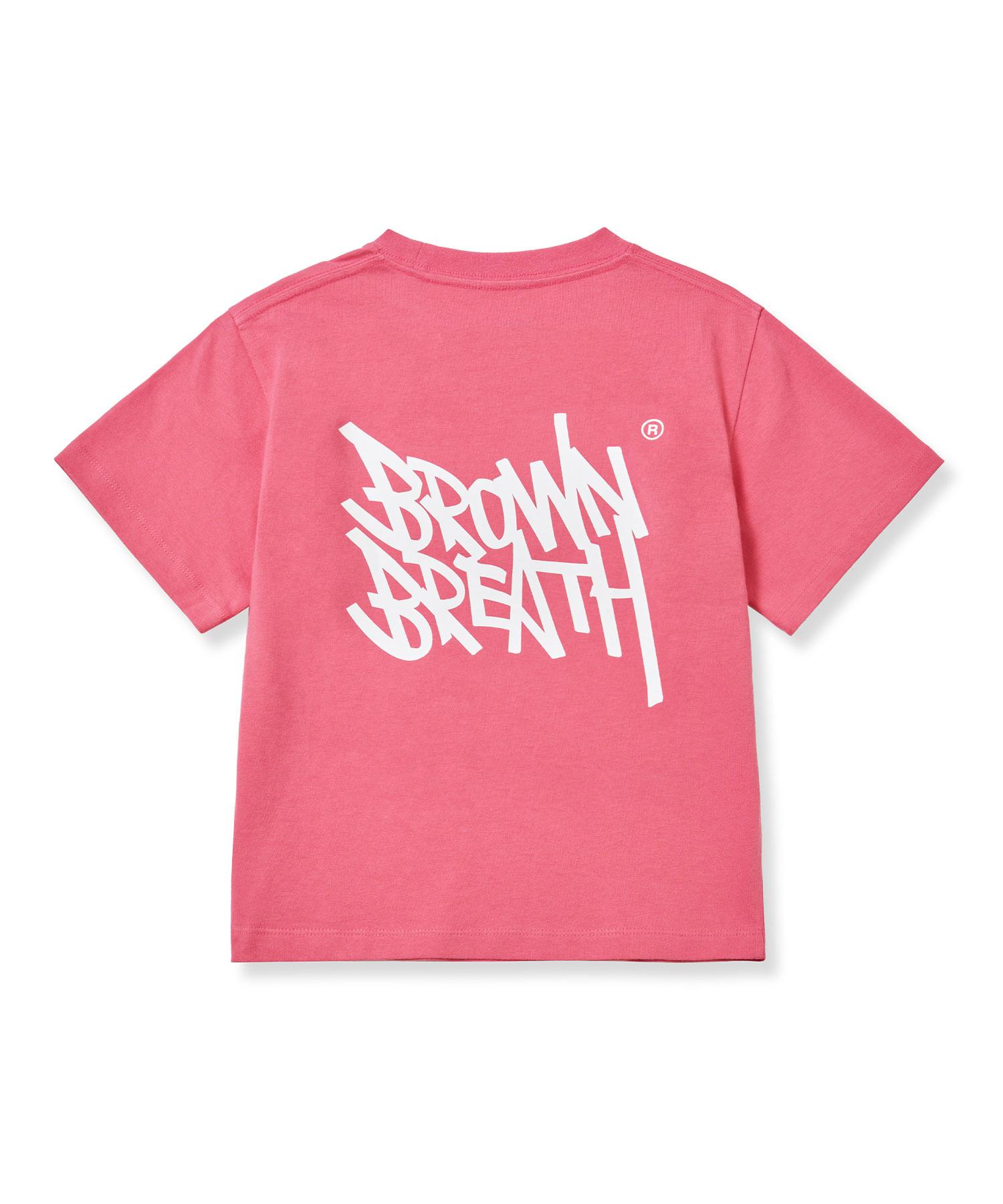 Brown Bless W Tag Crop Tee - Pink Pink/S