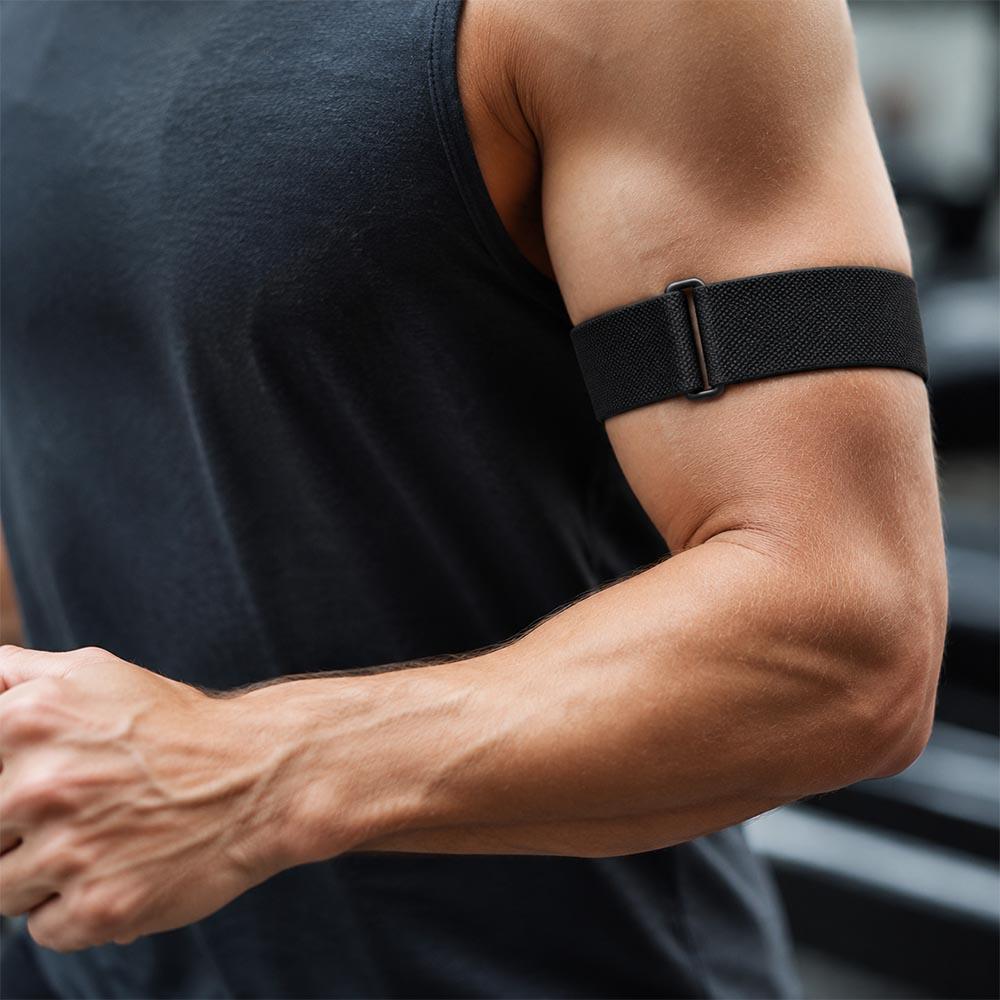 New 2PC Nylon Bicep Band Armband for Google Fitbit Air Band Fitness Tracker Sports Replacement Strap for Google Fitbit Air Strap