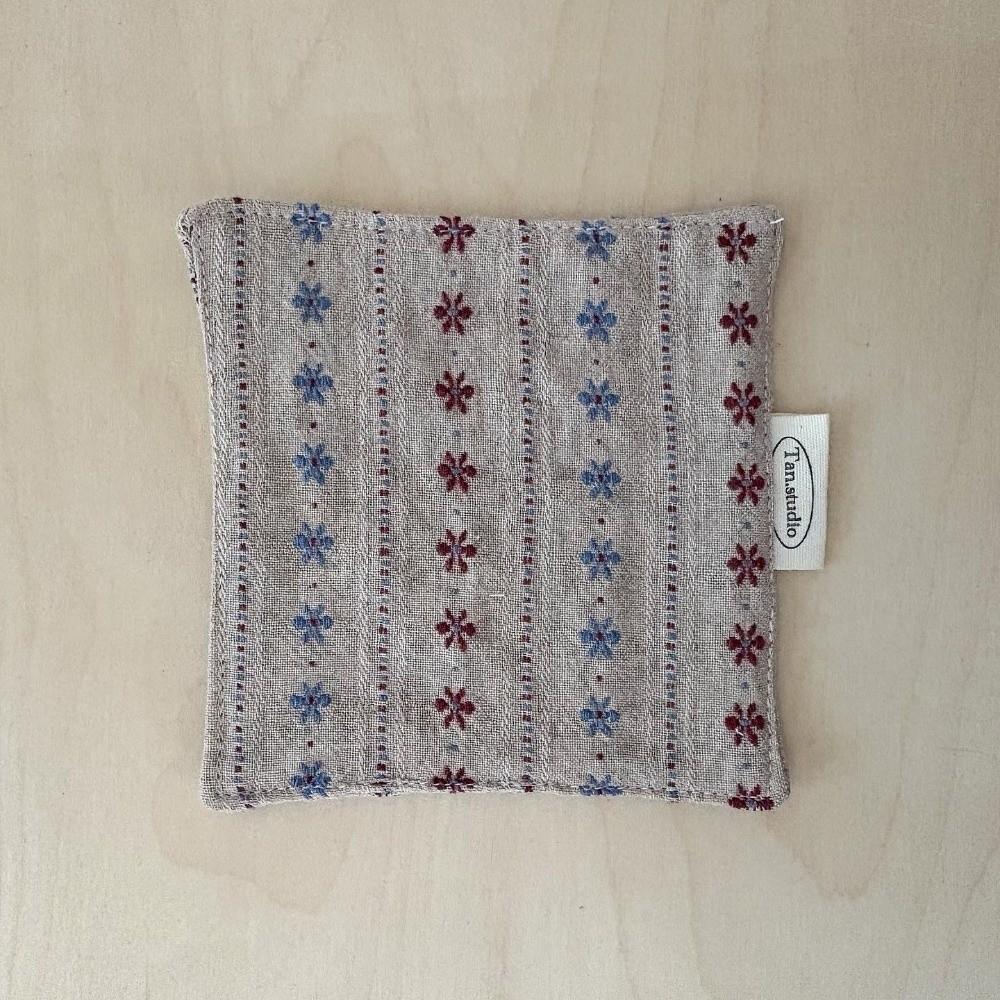 Retro Colored Water Cup Mat Cotton Decorative Fabric Coaster Quilted Placemats Home Decor