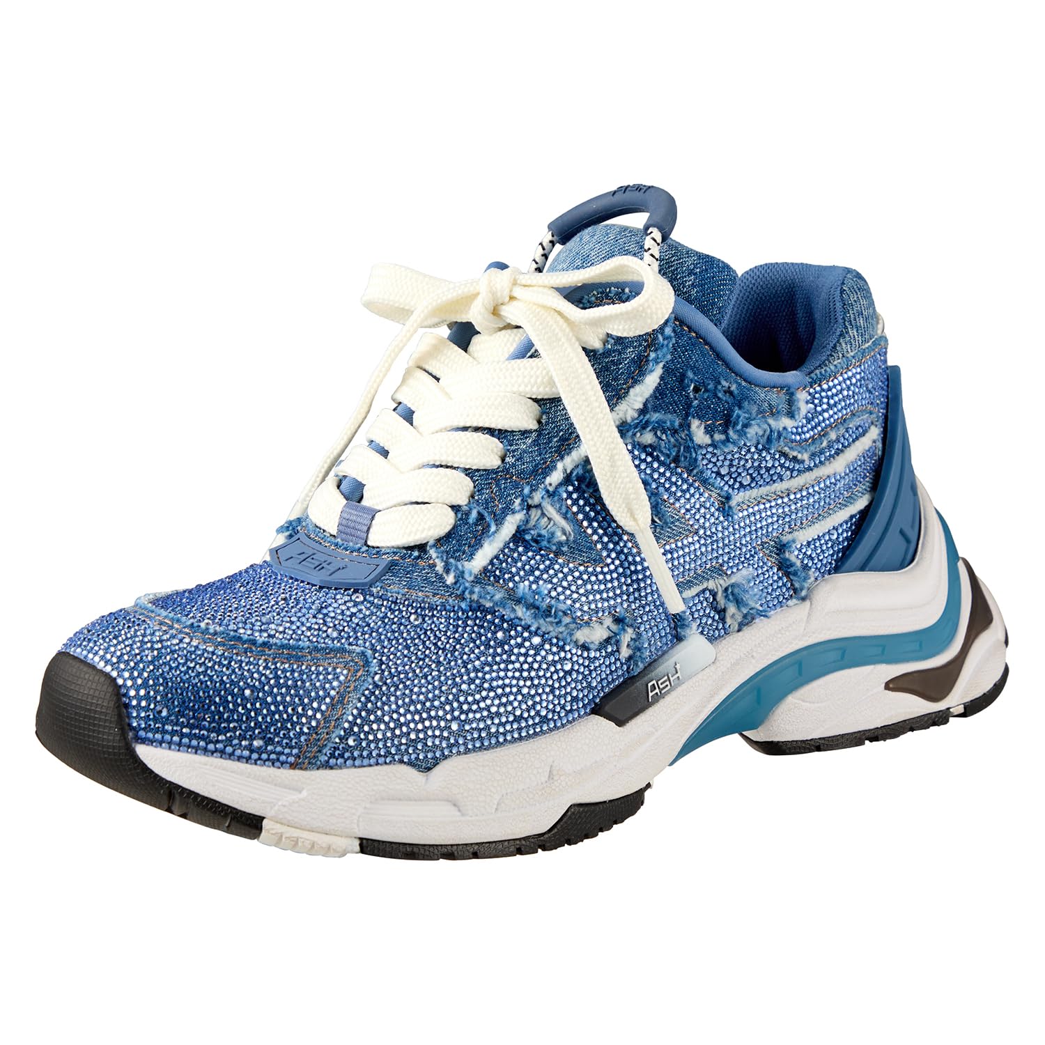 

Sneakers RACE STRASS DENIM cm [Ash] Women s 22.5 синий