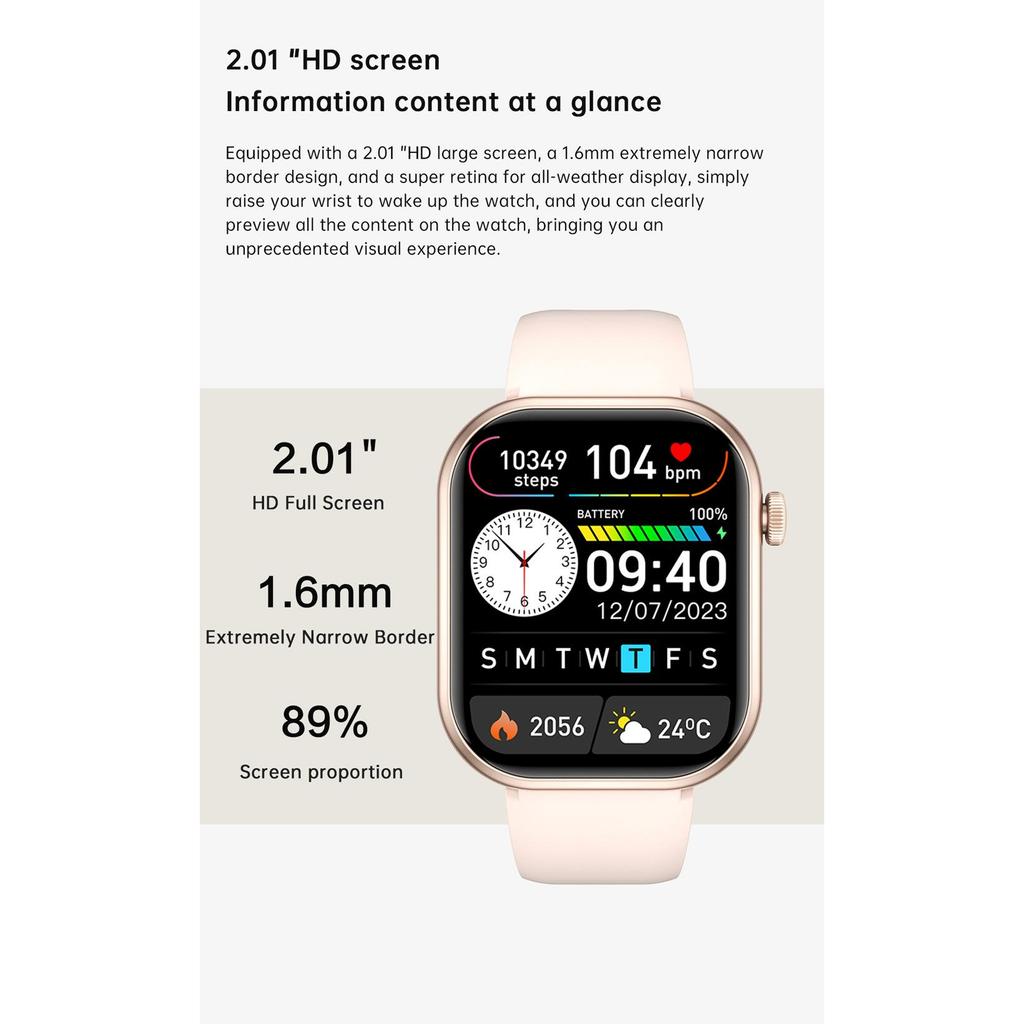 Smart Watch For Men Women Gift Full Touch Screen Sports Fitness Watches Bluetooth Calls Digital Smartwatch