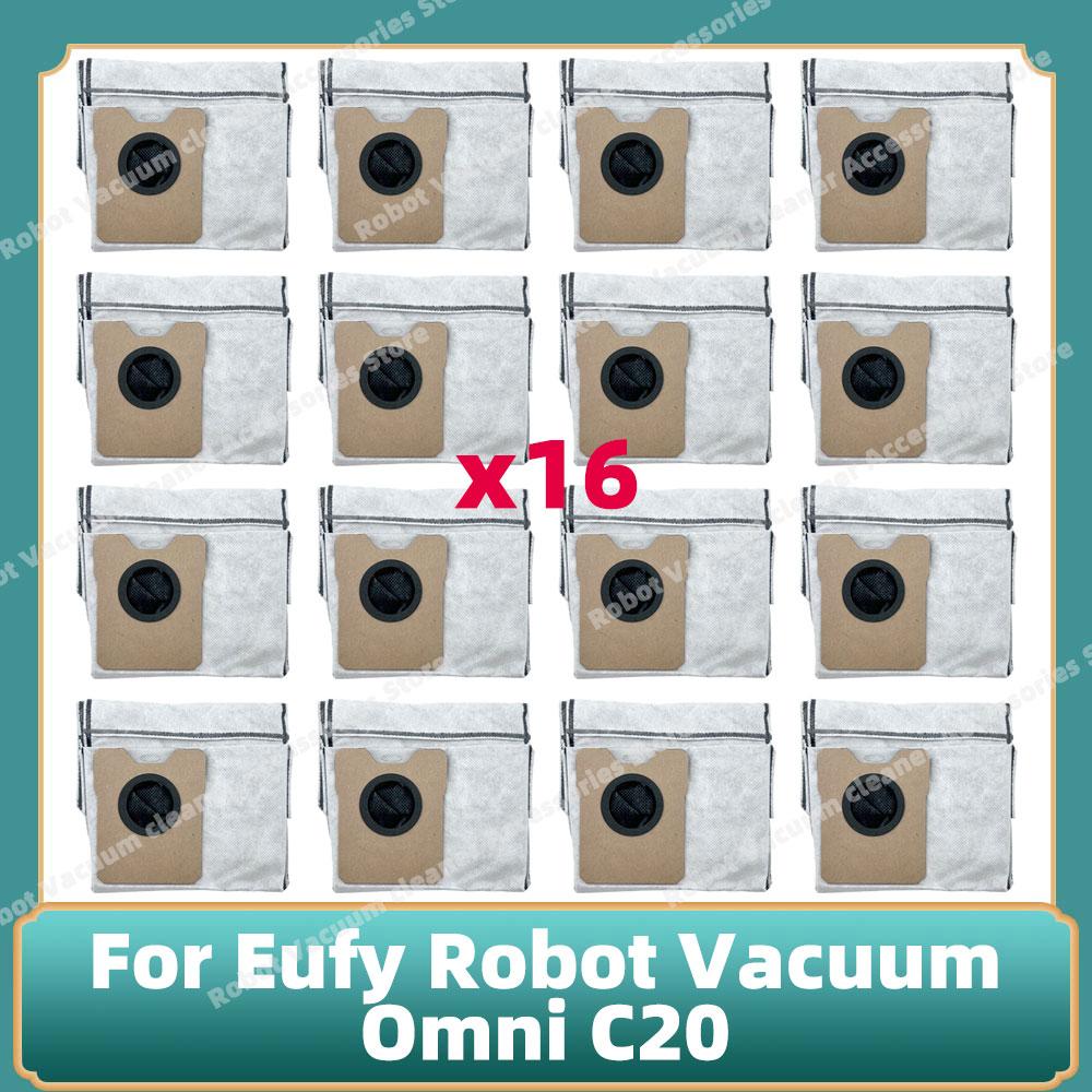 Kompatibel für Eufy Omni C20 Teile Haupt- Seitenbürste Hepa-Filter Mopptuch Staubbeutel Ersatz Zubehör