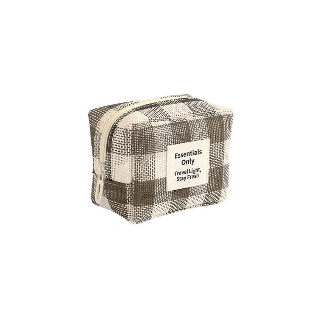 Lightweight Mesh Makeup Bag Square Large Capacity Transparent Mesh Cosmetic Bag Handheld Zipper Cosmetic Cases Business Trips