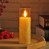 LED Flammenlose Kerzen Licht Simulation Acryl Kerze Hochzeit Romantische Kerze Lampe mit Batterie Party Weihnachten Home Decor