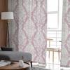 Cortinas de tule estilo persa retrô com estampa floral estilo do Oriente Médio para sala de estar, hotel, decoração de luxo, cortinas transparentes
