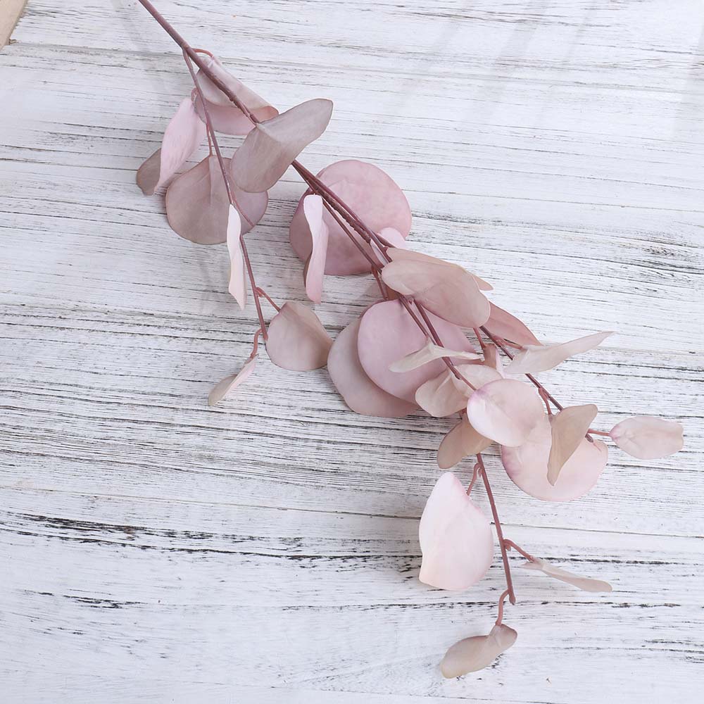 Jesienne sztuczne kwiaty jedwabne wesele dekoracja domu roślina sztuczne liście eukaliptus długa gałąź sztuczne rośliny DIY aranżacja ścienna