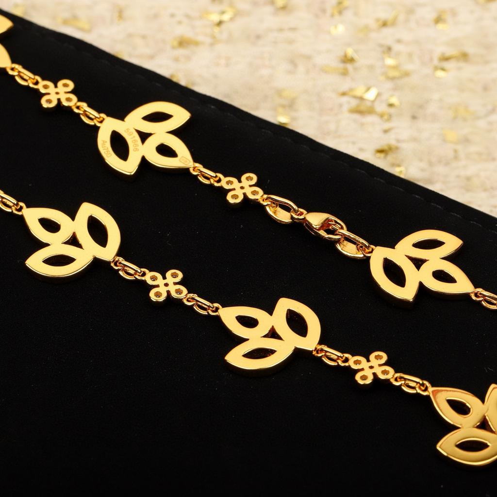 New Vintage Women's Necklace Luxury Jewelry For Women Grass Designer Pendant Pure 925 Sterling Silver Lady Party Long Necklaces