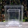 Flowerpot Acrylic Transparent Orchid Planter Breathable Hydrophobic Bottom Drainage Plant Pot Tuber Growth Planter