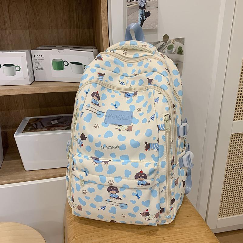 Schoolbag 2025 Schoolbag Female Korean Edition Junior Girl High School High School Large Capacity Mori Cute Printed Backpack
