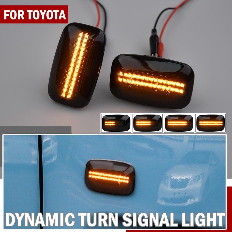 For Toyota Landcruiser 70 80 100 Series Car Led Dynamic Side Marker Turn Signal Light Sequential Blinker Light