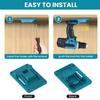 1/1/11PCS Tool Drill Mount Holder Compatible for Makita 18V Li-ion Drills, Heavy Duty ABS Tools Wall Dock Hanger for Workshop