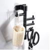 YWHWLX Rotating Coat Hooks for Hanging, Wall Mounted 3/4 Metal Swivel Arms Hooks for Bathroom Kitchen Garage Home Hotel Office Cabinet