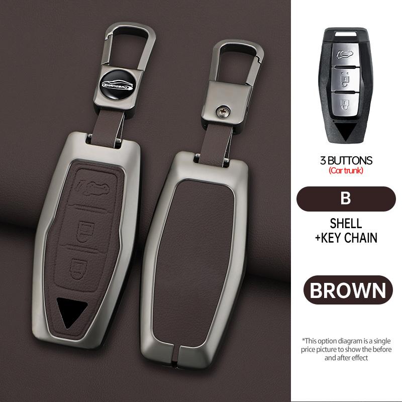 Auto 2/3/4 Tasten Schlüsselhülle Abdeckung Halter Kette Für Mitsubishi Outlander 2022 2023 Auto Innenzubehör