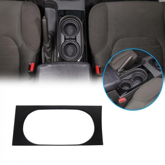 Glossy Piano Black Center Cup Holder Panel Sticker For Nissan Frontier 2005-21