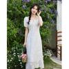 Mocana Embroidered Short Sleeve Maxi Dress