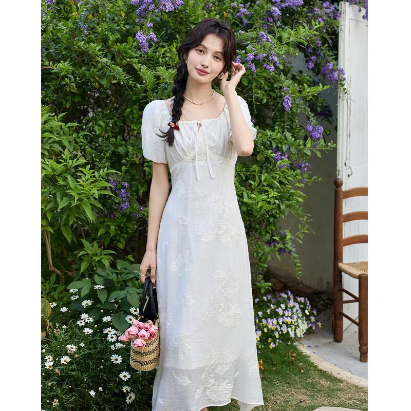 Mocana Embroidered Short Sleeve Maxi Dress XL