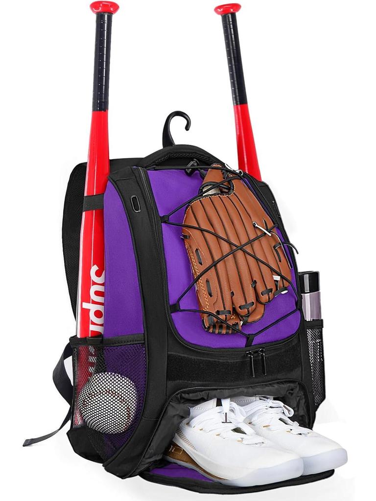 GO Baseball Softball Backpack for Training & Competition - Outdoor Sports Equipment Bag for Children & Adults