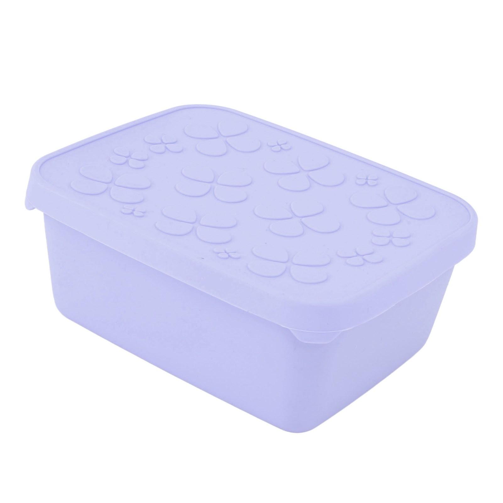 

Stainless Steel Lunch Box for Kids Adults 550ml 304 Metal Bento Lunch Box Food Container with Leakproof Silicone Lid L