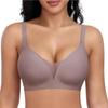 Seamless Plus Size Wire-Free Vest Bra with Hook & Eye Closure