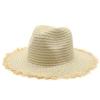 2021 Spring And Summer Women'S Outdoor Travel Beach Sunscreen Hat Sun Hat Burr Edge Jazz Top Hat