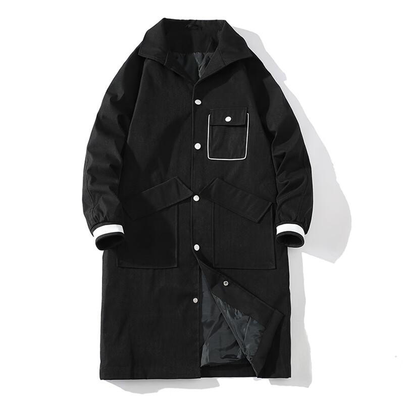ROMON Men's Mid-Length Trench Coat