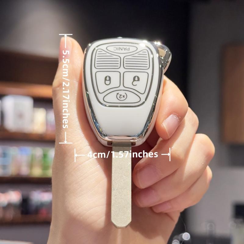Schlüsselanhänger-Abdeckung für Jeep Wrangler/Compass 2007–2018/Dodge Ram/Durango 2007–2009, Caliber 2007–2012, Nitro 2007–2011, Dakota 2008–2011.