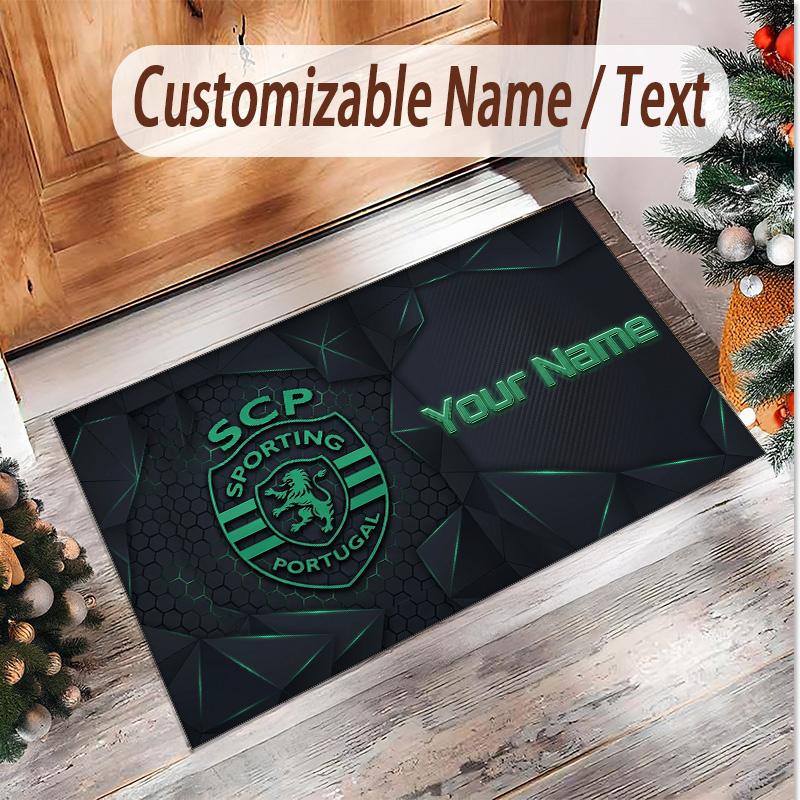 Personalized Crystal Velvet Carpet Sporting CP Pattern Non Slip Floor Rug
