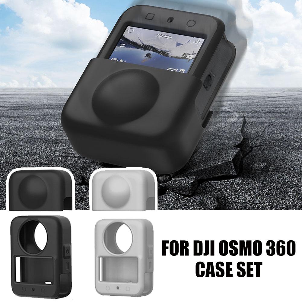 For DJI OSMO 360 Silicone Case Body Protector Cover Anti-scratch All-Round Screen Protector Sleeve for DJI Camera Accessories
