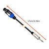 Reliable Speakon to 1/4in TS Cable for Bass Amp Cabinets Universal Compatibility