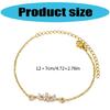 Fashionable Leaf And Flower Bracelet Handcrafted Zirconia Bracelet Highlighting Flower and Leaf Patterns for Women
