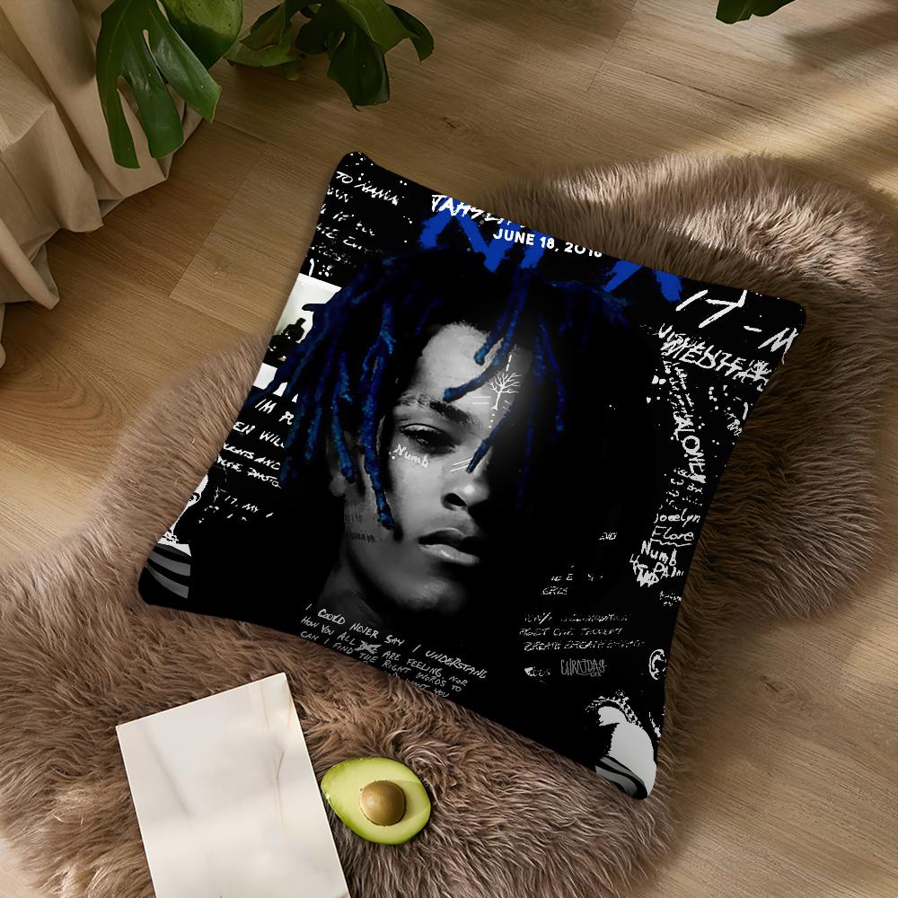 Singer X-XXXTentacionS Revenge 17 Cushion Cover Living Room Headboard Office Cushion Bedroom Cushion Sofa Nap Time Pillow Case