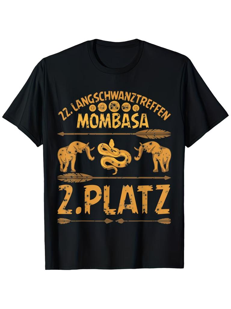 Unisexs Playful LongTail Conference Mombasa Carnival Mallorca Graphic Unisex T Shirt Streetwear Tee Oversize Summer Novelty