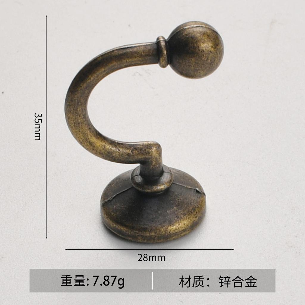 2 Pack Antique Coat Hooks, -422 Decorative Wall Hooks for Coats and Hats