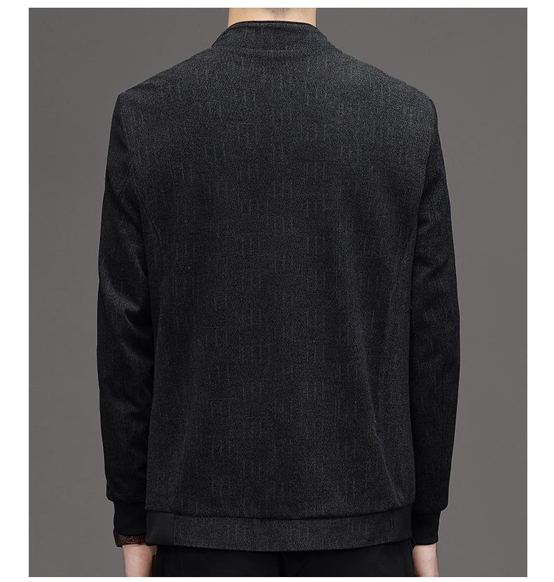 2024 Men's Autumn Stand Collar Business Casual Dad Jacket