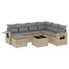 VidaXL Garden Lounge Set with Cushions 8 Pcs, Patio Sofas, Patio Furniture Set, Outdoor Furniture, Beige 3220508