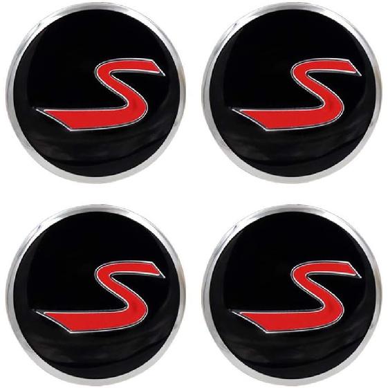 

Наклейки на колпачки ступиц колес с буквой S, эмблемы для крышек ступиц грузовиков, для Mini Cooper S Coupe Countryman Clubman, 56,5 мм/2,22 дюйма, 4 штуки в упаковке