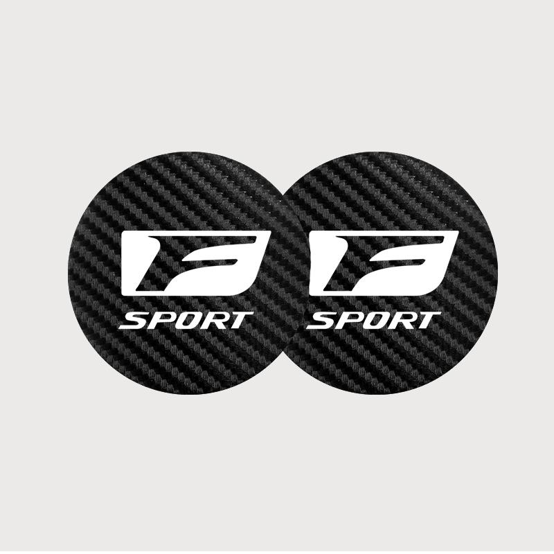 2Pcs Car Coaster Water Cup Mat Non-Slip Pad For Lexus ES350 LX470 LX600 GX470 NX IS350 IS300h LX570 GX ES300h NX300h RX330 IS200