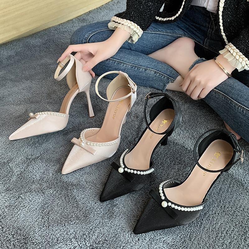 Sandals Women's Summer New Fashion Breathable High Heel Thick Heel Fashion Comfortable Square Head Cool Slippers Women's Shoes