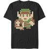 T-shirt pour homme Fifth Sun Nintendo Zelda Carte 8 bits Link