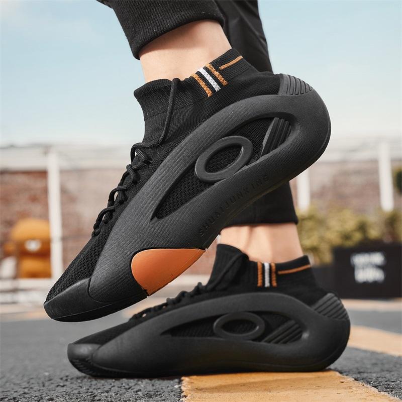 Fashion Men Casual Sneakers 2025 Summer Comfortable Breathable Anti Slip Running Shoes Fashion Platform Designer Knit Sneakers Sports