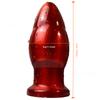 Riesiger Analplug Dildo PVC Buttplug Rot Großer Analdilatator Stimulieren Vagina Anus Sexspielzeug für Frauen und Männer
