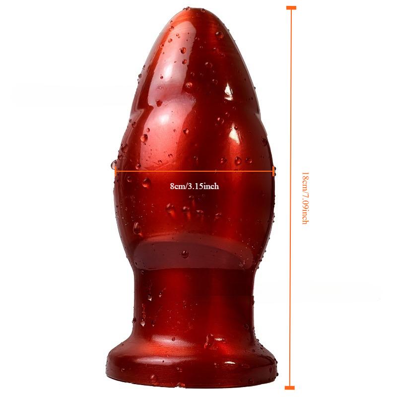 Dop anal imens, dildo din PVC, dop anal, dilatator anal mare roșu, stimulare vaginală a anusului, jucării sexuale pentru femei și bărbați