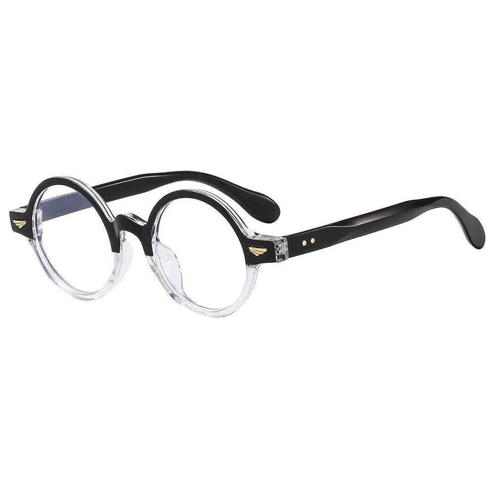 

Vintage Round Glasses Frame Women Men Unisex Anti Blue Light Glasses Ins Fashion Students Retro Eyeglasses Wing Oculos De Grau