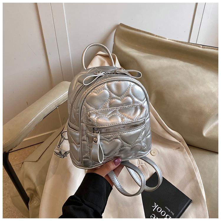 Mini-Rucksack Damenhandtasche Herbst neu trendig hochwertig Diamant lässig vielseitig Reise kleiner Rucksack