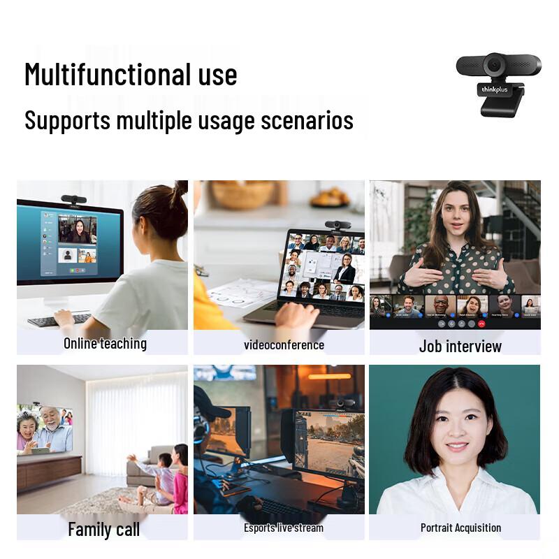 Lenovo Thinkplus 1080p USB Video Conference Camera Kit (CN Version)