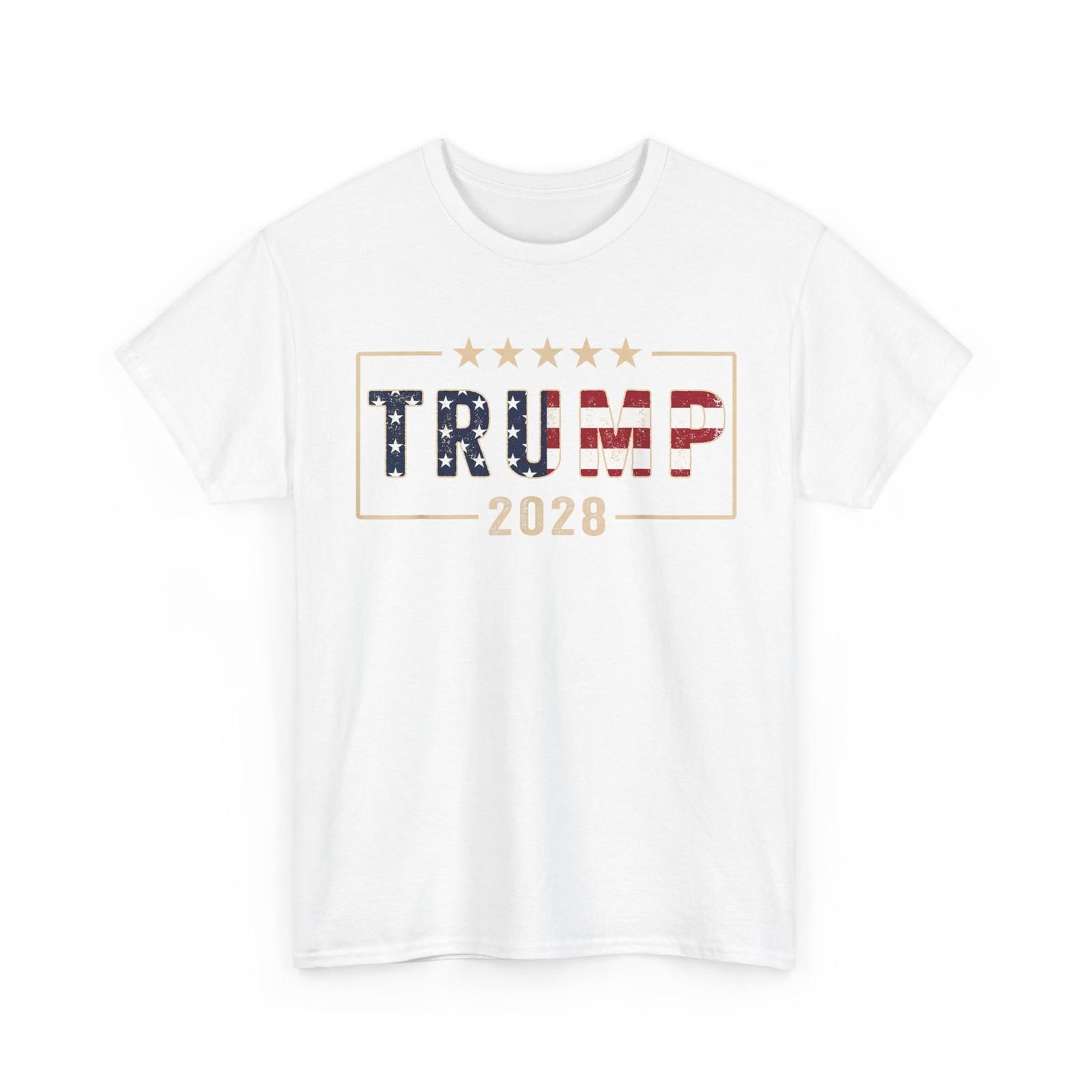 Футболка Трамп 2028 Голосуй за Дональда Трампа Флаг 2028 Футболка XL