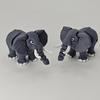 3D Printed Elephant Figurine Movable Joints Simulated Elephant Stress Relief Animal Fidget Toy Home Office Desktop Decoration Ornament